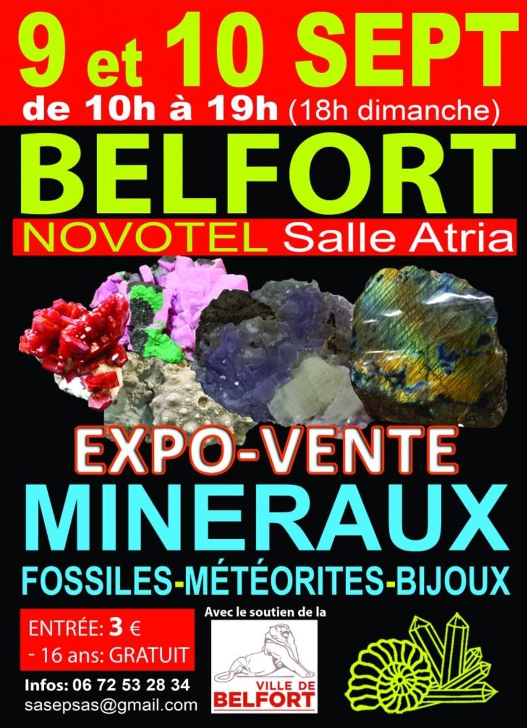 Salon des minéraux fossiles et bijoux