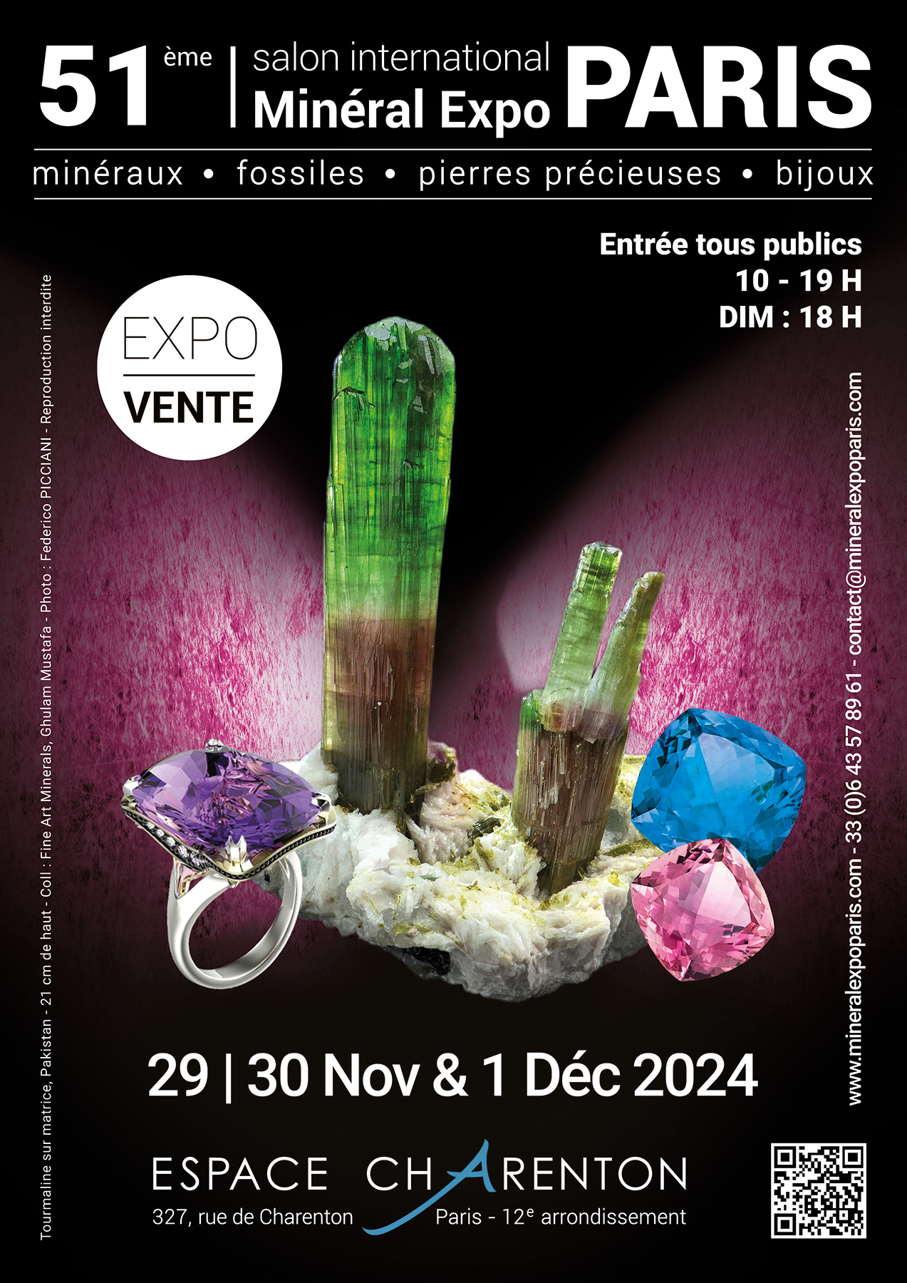 51ème édition Salon Minéral Expo Paris 2024 - 75012 Paris