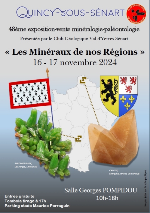 48ème exposition-vente minéralogie-paléontologie