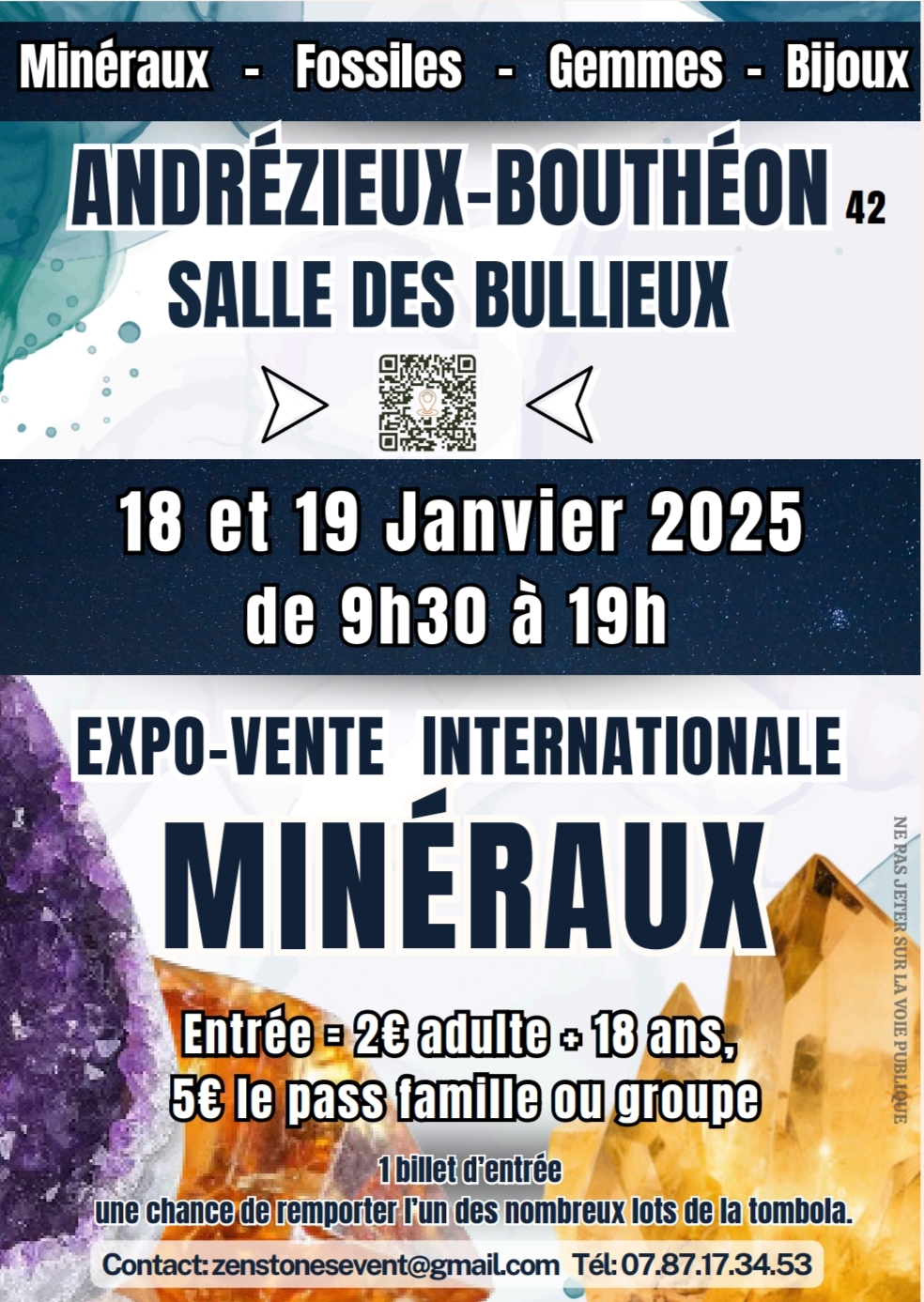 Salon minéraux, fossiles, gemmes, bijoux