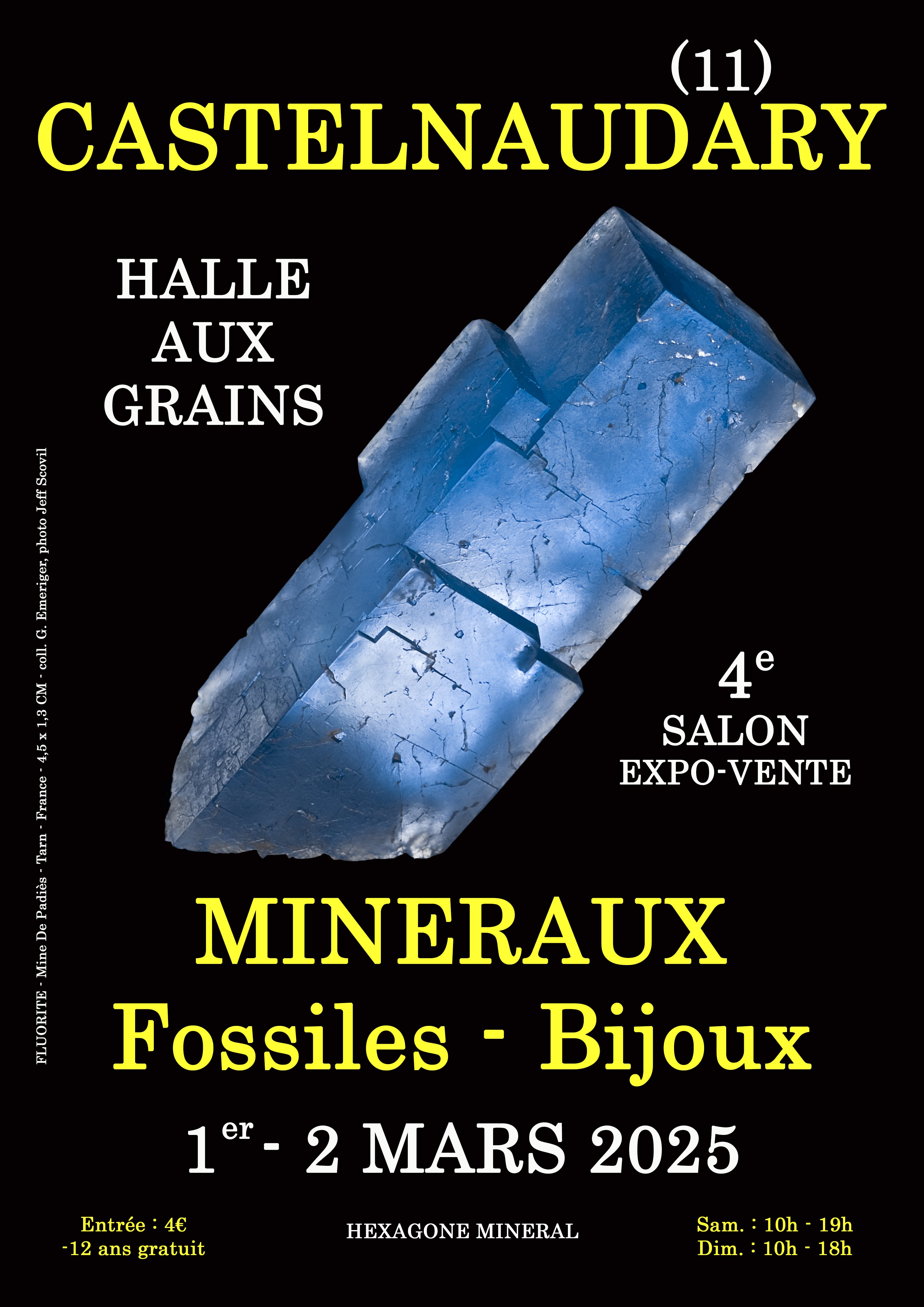 4e salon minéraux fossiles bijoux de Castelnaudary