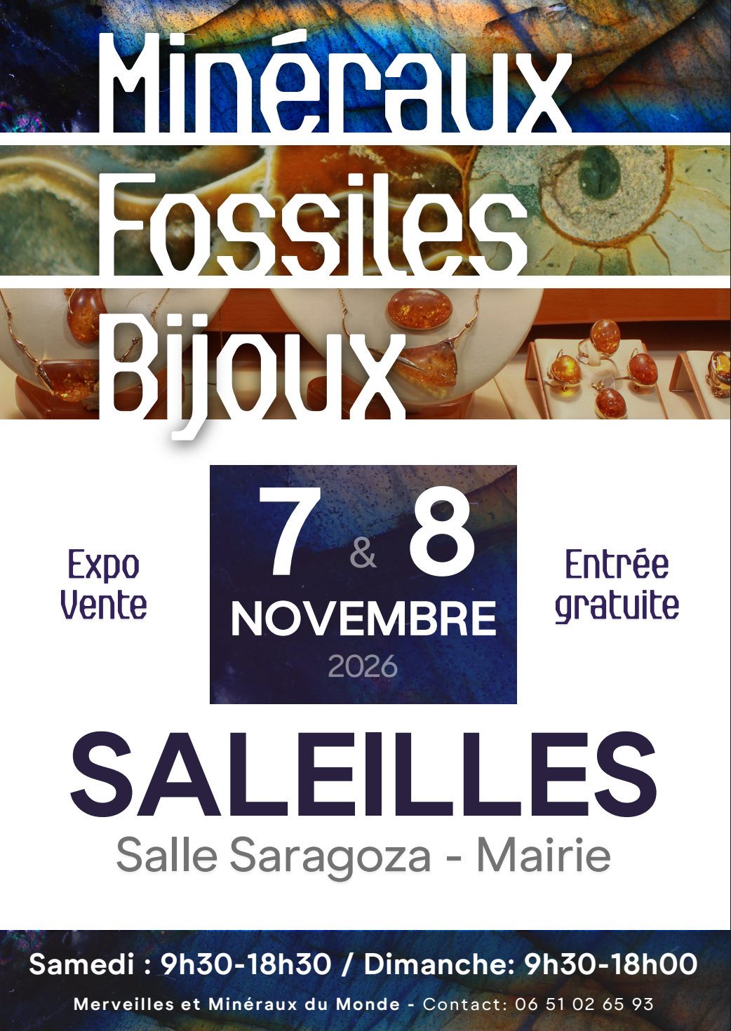 4éme salon des Minéraux Fossiles