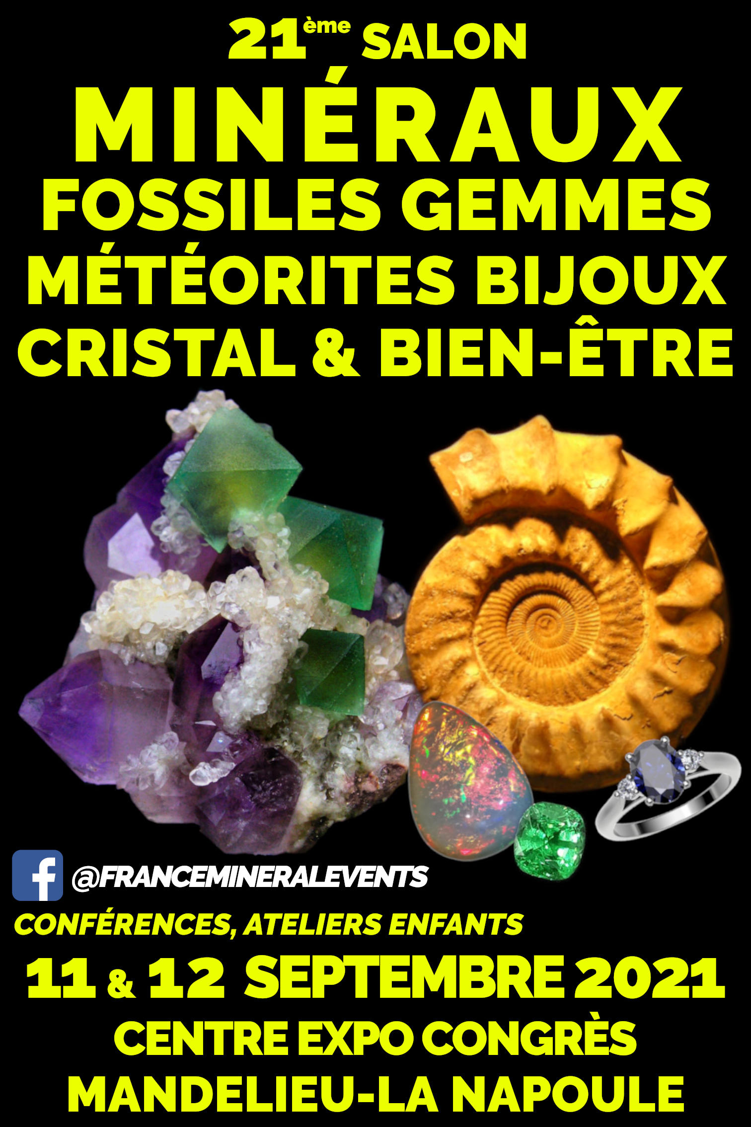 21ème Salon minéraux fossiles gemmes