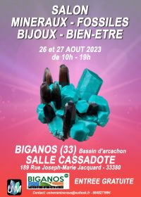 Mineralen, fossielen, designerjuwelen en welzijnsbeurs.