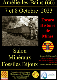 13e tentoonstelling over mineralogie en paleontologie van Amélie-les-Bains