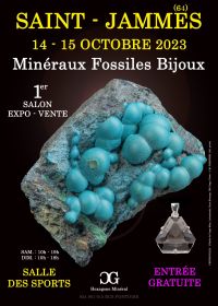 1e TENTOONSTELLING VAN FOSSIELE MINERALEN SIERADEN in SAINT-JAMMES