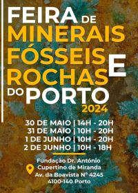 Mineralen-, fossielen- en gesteentenbeurs in Porto