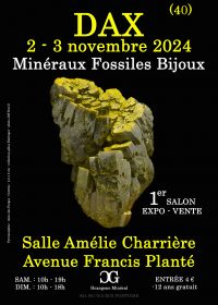 1e DAX SIERADEN FOSSIELE MINERALEN TENTOONSTELLING