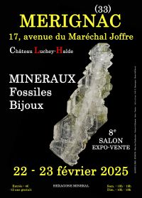 8e tentoonstelling over fossiele sieraden van Mérignac-mineralen