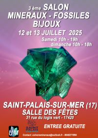 Tentoonstelling van mineralen, fossielen en designjuwelen.