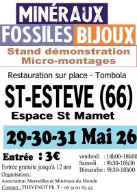Mineralen-, fossielen- en sieradenbeurs van St Estève