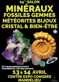 24e Mineral Show Mandelieu-evenement - Mineralen, fossielen, edelstenen, sieraden, kristal en welzijn