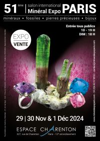 51e editie Salon Minéral Expo Parijs 2024 - 75012 Parijs