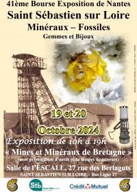 41e tentoonstelling en verkoop van mineralen, fossielen en geslepen stenen