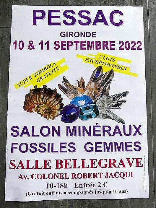 26e Mineralen, Fossielen en Edelstenen Beurs van Pessac