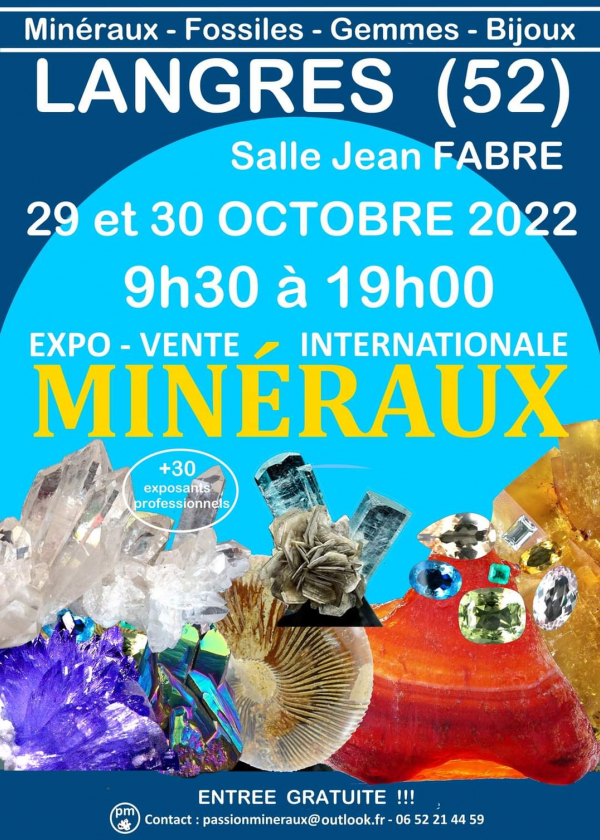 Mineralen Internationale Verkoop Expo