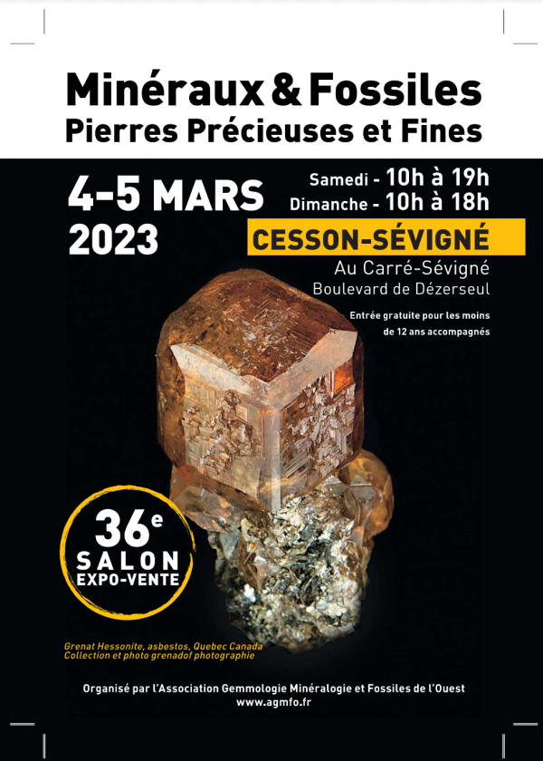 36e tentoonstelling van mineralen, fossielen, edelstenen en fijne stenen