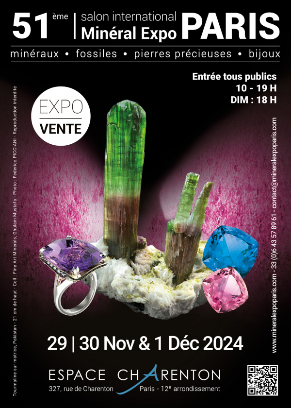 51e editie Salon Minéral Expo Parijs 2024 - 75012 Parijs