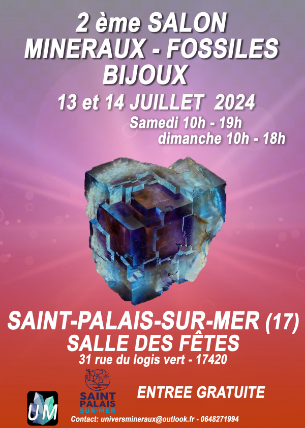 Mineralen, fossielen, designer sieraden laten zien.