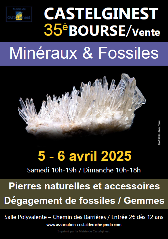 35e Minerale Fossielen en Natuursteenbeurs in CASTELGINEST