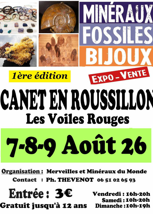 Canet en Roussillon Mineralen-, Fossielen- en Sieradenbeurs