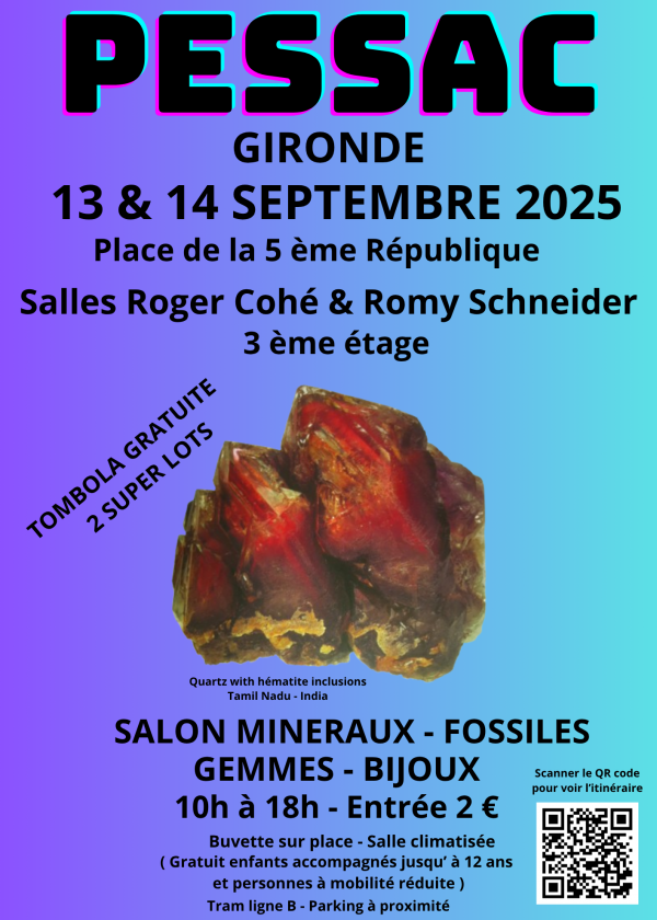 29e PESSAC MINERALEN, FOSSIELEN EN EDELSTENEN TENTOONSTELLING 29e PESSAC MINERALEN, FOSSIELEN EN EDELSTENEN TENTOONSTELLING