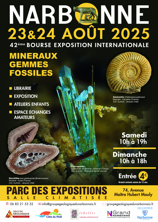 42e Mineralen- en Fossielenbeurs van Narbonne 42e Mineralen- en Fossielenbeurs van Narbonne