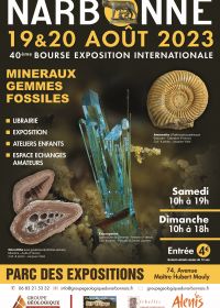 40 zelfs beurs voor mineralen en fossielen van NARBONNE