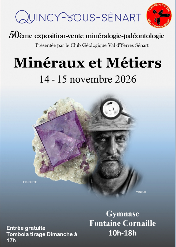 Mineralen- en fossielenbeurs van Quincy-Sous-Senart