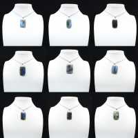 Labradoriet rechthoekige hanger Labradoriet rechthoekige hanger