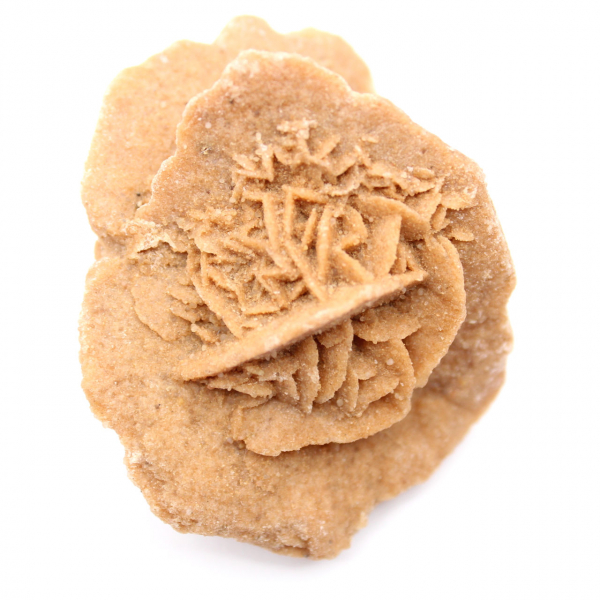 Marokkaanse woestijnroos: een kristalhelder boeket van gips.