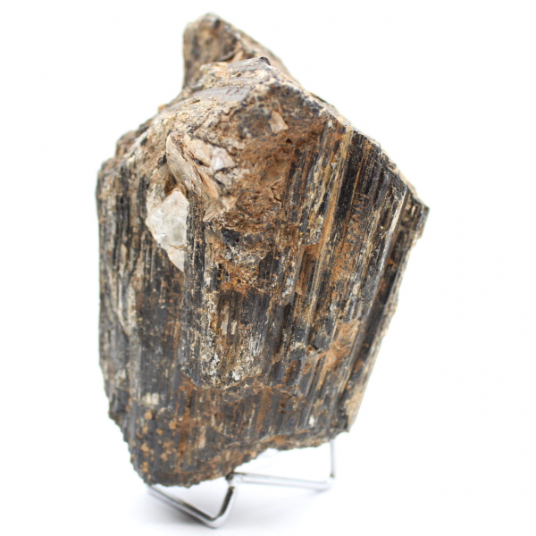 Ruwe zwarte toermalijnkristal - Herkomst: Madagaskar