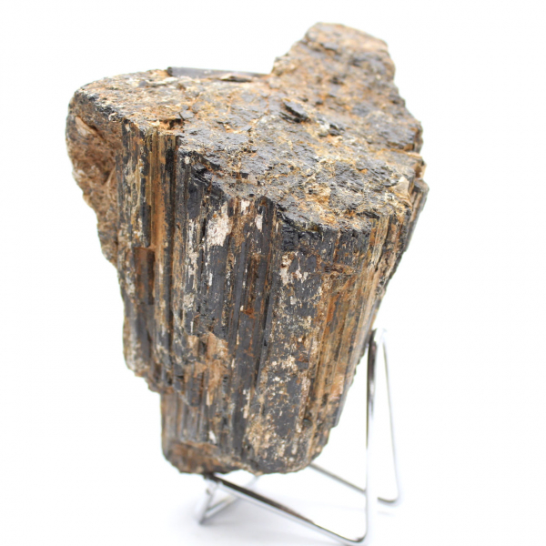 Ruwe zwarte toermalijnkristal - Herkomst: Madagaskar