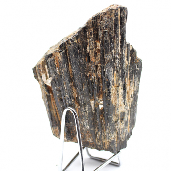 Ruwe zwarte toermalijnkristal - Herkomst: Madagaskar