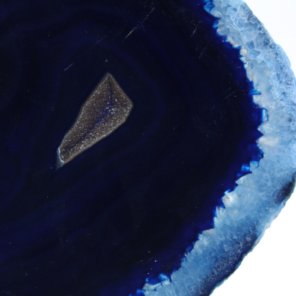 Braziliaanse blauwe agaatplakjes voor mineraaldecoratie