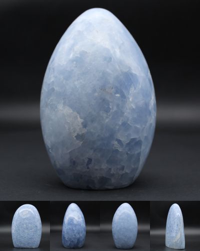 Gepolijste blauwe calciet Madagaskar collection november 2022