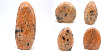 oranje calciet gepolijste stenen Madagaskar collection november 2022