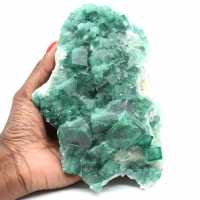 Kristallisatie van groen fluoriet uit Madagascar