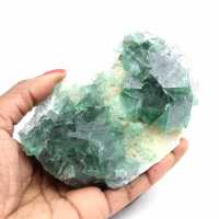 Kristallisatie van groen fluoriet uit Madagascar