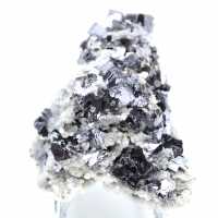 Sfaleriet met calciet en galena