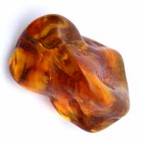 Gele amberkleurige kiezelsteen