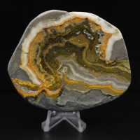 Gepolijst jaspis bijenornament, Indonesië, zeldzaam