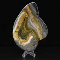 Gepolijste hommeljaspissteen, mineralenwetenschap