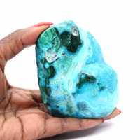 Gepolijste chrysocolla uit Congo-decoratie