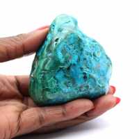 Gepolijste chrysocolla uit de Congo-collectie
