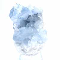 Gekristalliseerde blauwe celestien uit Madagaskar