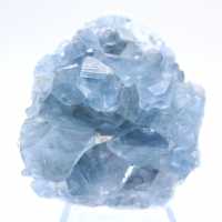 Blauwe celestiet kristalblok uit Madagaskar