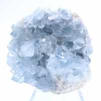 Blauwe celestiet geode, natuurlijk mineraal uit Madagaskar