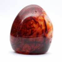Gepolijste Carneool Zeer Klein Ornament - Authentieke Mineraal uit Madagaskar (225g)