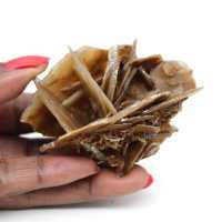 Natuurlijke Marokkaanse bariet met fijne kristallen